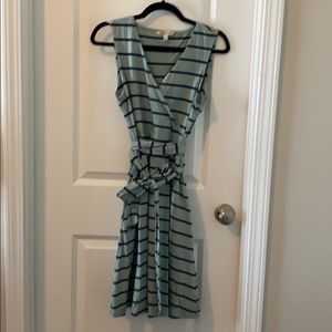 Striped sleeveless dress